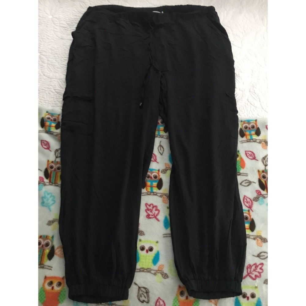 JustFab Linen Cargo Joggers
